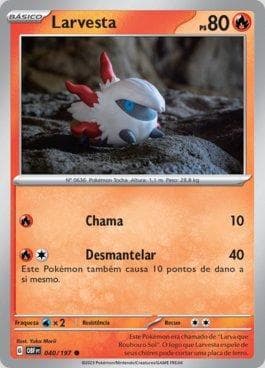 Carta Larvesta (040/197) do set Obsidiana em Chamas — Pokémon TCG | Bynx