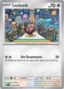 Carta Lechonk (181/197) do set Obsidiana em Chamas — Pokémon TCG | Bynx