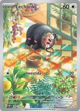 Carta Lechonk (209/197) do set Obsidiana em Chamas — Pokémon TCG | Bynx