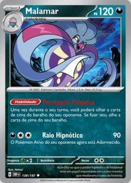 Carta Malamar (138/197) do set Obsidiana em Chamas — Pokémon TCG | Bynx