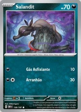 Carta Salandit (139/197) do set Obsidiana em Chamas — Pokémon TCG | Bynx