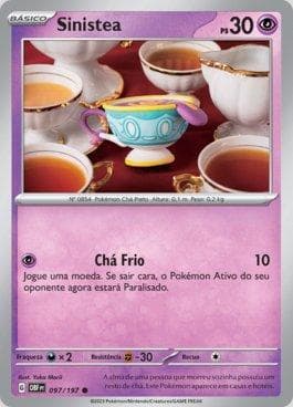 Carta Sinistea (097/197) do set Obsidiana em Chamas — Pokémon TCG | Bynx