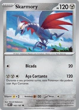 Carta Skarmory (142/197) do set Obsidiana em Chamas — Pokémon TCG | Bynx