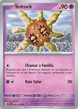 Carta Solrock (093/197) do set Obsidiana em Chamas — Pokémon TCG | Bynx