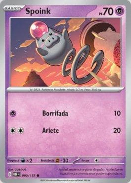 Carta Spoink (090/197) do set Obsidiana em Chamas — Pokémon TCG | Bynx