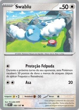 Carta Swablu (169/197) do set Obsidiana em Chamas — Pokémon TCG | Bynx