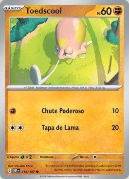 Carta Toedscool (118/197) do set Obsidiana em Chamas — Pokémon TCG | Bynx