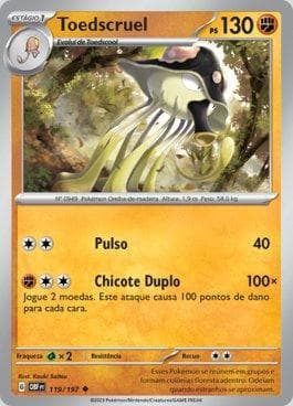 Carta Toedscruel (119/197) do set Obsidiana em Chamas — Pokémon TCG | Bynx