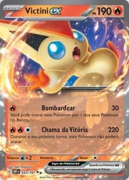 Carta Victini ex (033/197) do set Obsidiana em Chamas — Pokémon TCG | Bynx