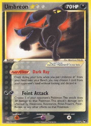 Umbreon Star (17/17) — POP Series 5