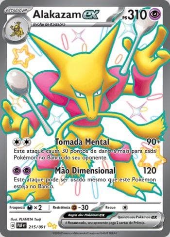 Carta Alakazam ex (215/091) do set Destinos de Paldea — Pokémon TCG | Bynx
