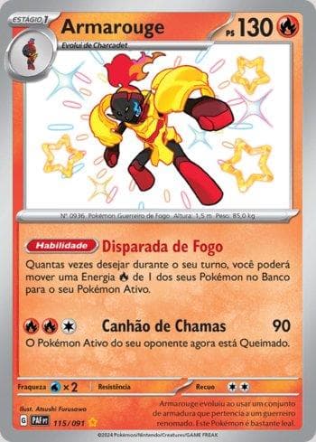 Carta Armarouge (115/091) do set Destinos de Paldea — Pokémon TCG | Bynx