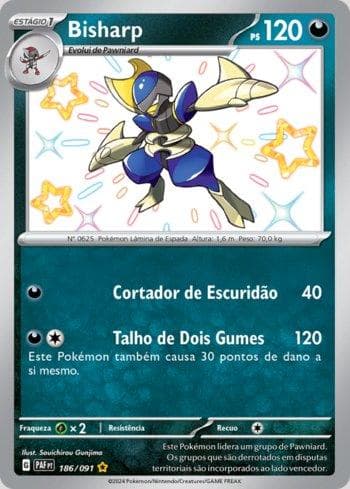 Carta Bisharp (186/091) do set Destinos de Paldea — Pokémon TCG | Bynx