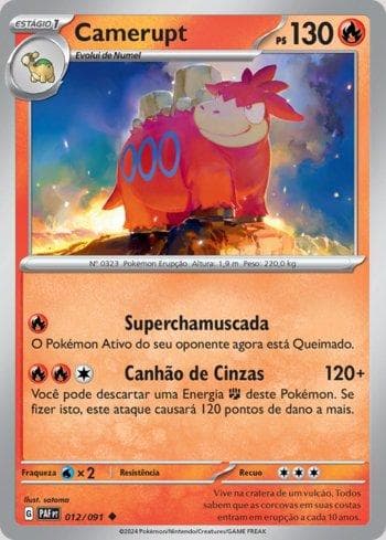 Carta Camerupt (012/091) do set Destinos de Paldea — Pokémon TCG | Bynx