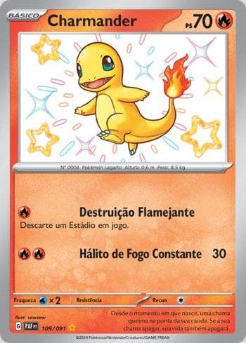 Carta Charmander (109/091) do set Destinos de Paldea — Pokémon TCG | Bynx