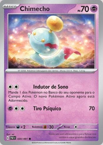 Carta Chimecho (030/091) do set Destinos de Paldea — Pokémon TCG | Bynx