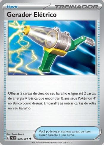 Carta Electric Generator (079/091) do set Destinos de Paldea — Pokémon TCG | Bynx