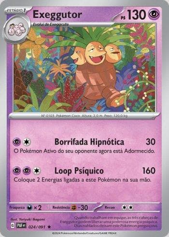 Carta Exeggutor (024/091) do set Destinos de Paldea — Pokémon TCG | Bynx