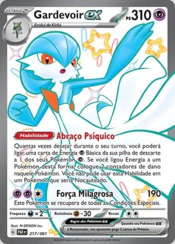 Carta Gardevoir ex (217/091) do set Destinos de Paldea — Pokémon TCG | Bynx