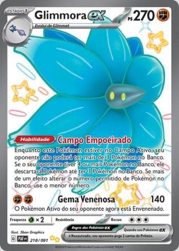 Carta Glimmora ex (218/091) do set Destinos de Paldea — Pokémon TCG | Bynx