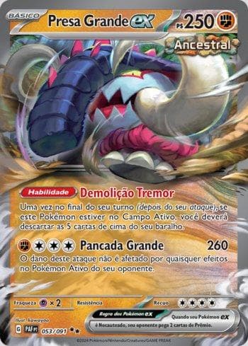 Carta Great Tusk ex (053/091) do set Destinos de Paldea — Pokémon TCG | Bynx