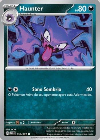 Carta Haunter (056/091) do set Destinos de Paldea — Pokémon TCG | Bynx
