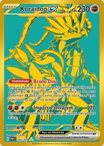 Carta Koraidon ex (245/091) do set Destinos de Paldea — Pokémon TCG | Bynx