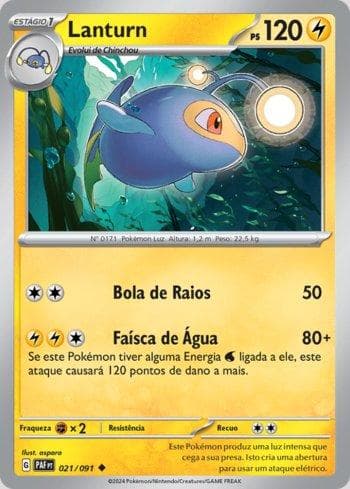 Carta Lanturn (021/091) do set Destinos de Paldea — Pokémon TCG | Bynx