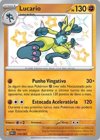 Lucario (174/091) — Destinos de Paldea
