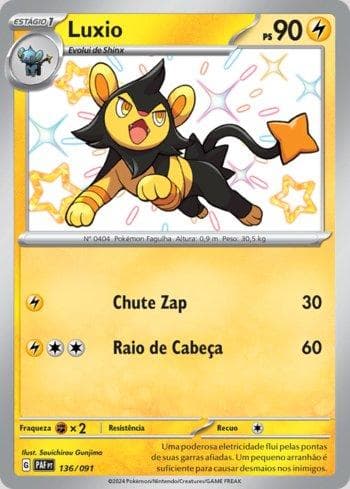 Carta Luxio (136/091) do set Destinos de Paldea — Pokémon TCG | Bynx