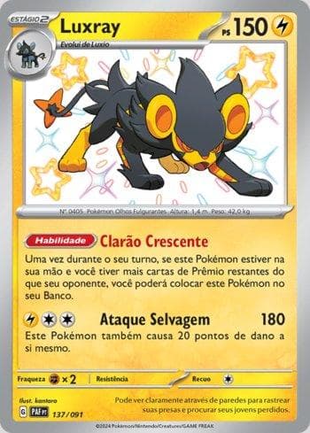 Carta Luxray (137/091) do set Destinos de Paldea — Pokémon TCG | Bynx