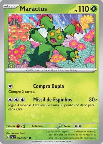 Carta Maractus (003/091) do set Destinos de Paldea — Pokémon TCG | Bynx