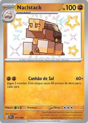 Carta Naclstack (177/091) do set Destinos de Paldea — Pokémon TCG | Bynx