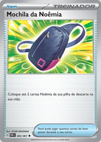 Carta Nemona's Backpack (083/091) do set Destinos de Paldea — Pokémon TCG | Bynx