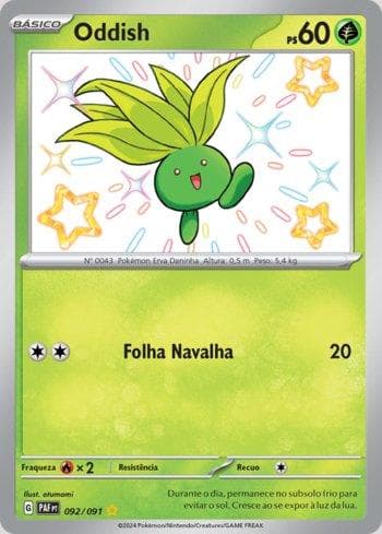 Carta Oddish (092/091) do set Destinos de Paldea — Pokémon TCG | Bynx