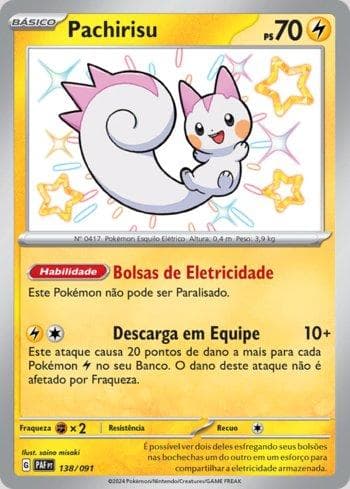 Carta Pachirisu (138/091) do set Destinos de Paldea — Pokémon TCG | Bynx