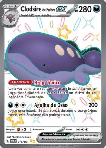 Paldean Clodsire ex (219/091) — Destinos de Paldea