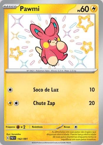 Carta Pawmi (142/091) do set Destinos de Paldea — Pokémon TCG | Bynx