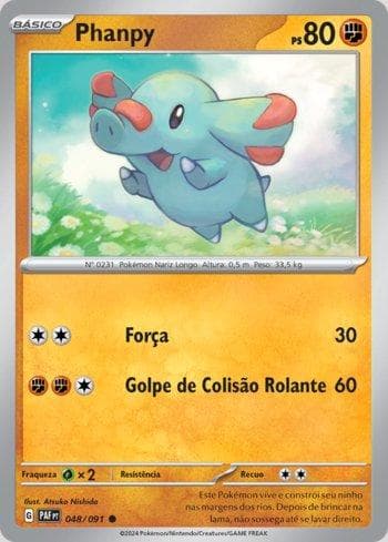Carta Phanpy (048/091) do set Destinos de Paldea — Pokémon TCG | Bynx