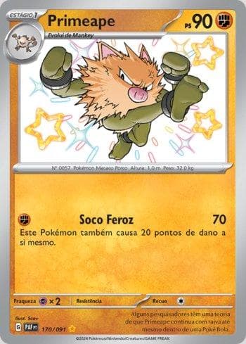 Carta Primeape (170/091) do set Destinos de Paldea — Pokémon TCG | Bynx