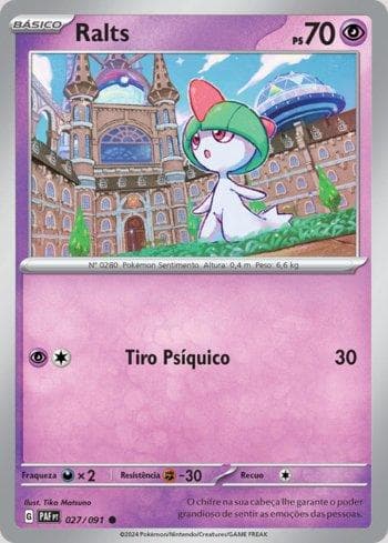 Carta Ralts (027/091) do set Destinos de Paldea — Pokémon TCG | Bynx