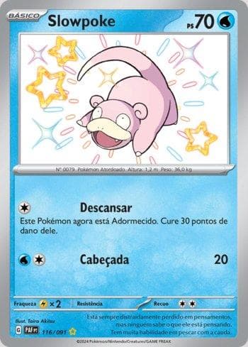 Carta Slowpoke (116/091) do set Destinos de Paldea — Pokémon TCG | Bynx