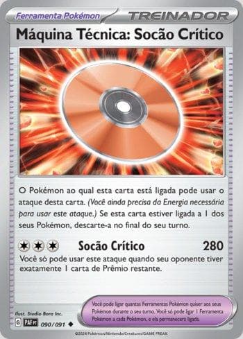 Carta Technical Machine: Crisis Punch (090/091) do set Destinos de Paldea — Pokémon TCG | Bynx