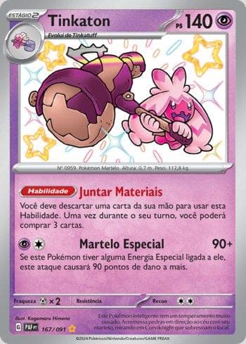 Carta Tinkaton (167/091) do set Destinos de Paldea — Pokémon TCG | Bynx