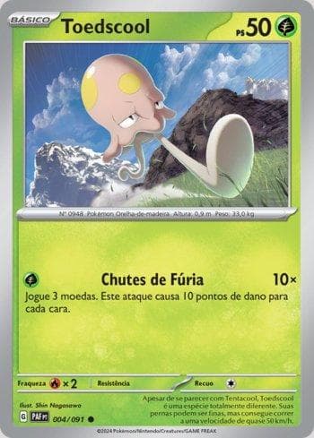 Carta Toedscool (004/091) do set Destinos de Paldea — Pokémon TCG | Bynx