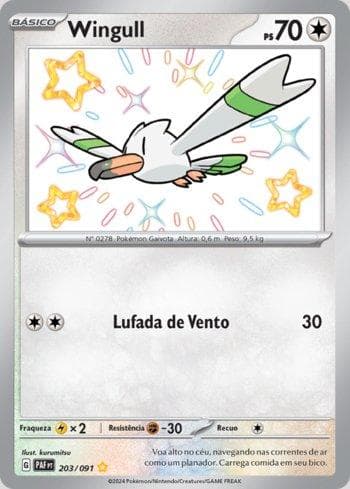 Carta Wingull (203/091) do set Destinos de Paldea — Pokémon TCG | Bynx