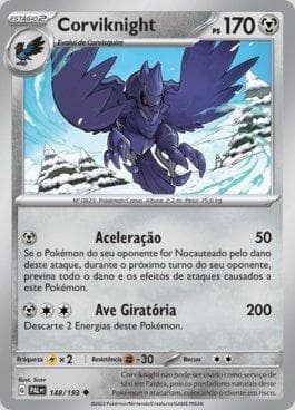Carta Corviknight (148/193) do set Evoluções em Paldea — Pokémon TCG | Bynx