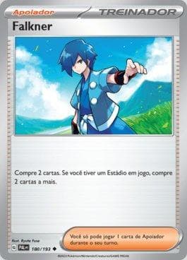 Carta Falkner (180/193) do set Evoluções em Paldea — Pokémon TCG | Bynx
