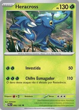 Carta Heracross (006/193) do set Evoluções em Paldea — Pokémon TCG | Bynx