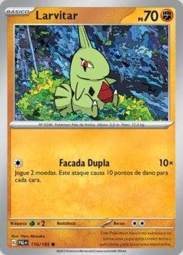 Carta Larvitar (110/193) do set Evoluções em Paldea — Pokémon TCG | Bynx